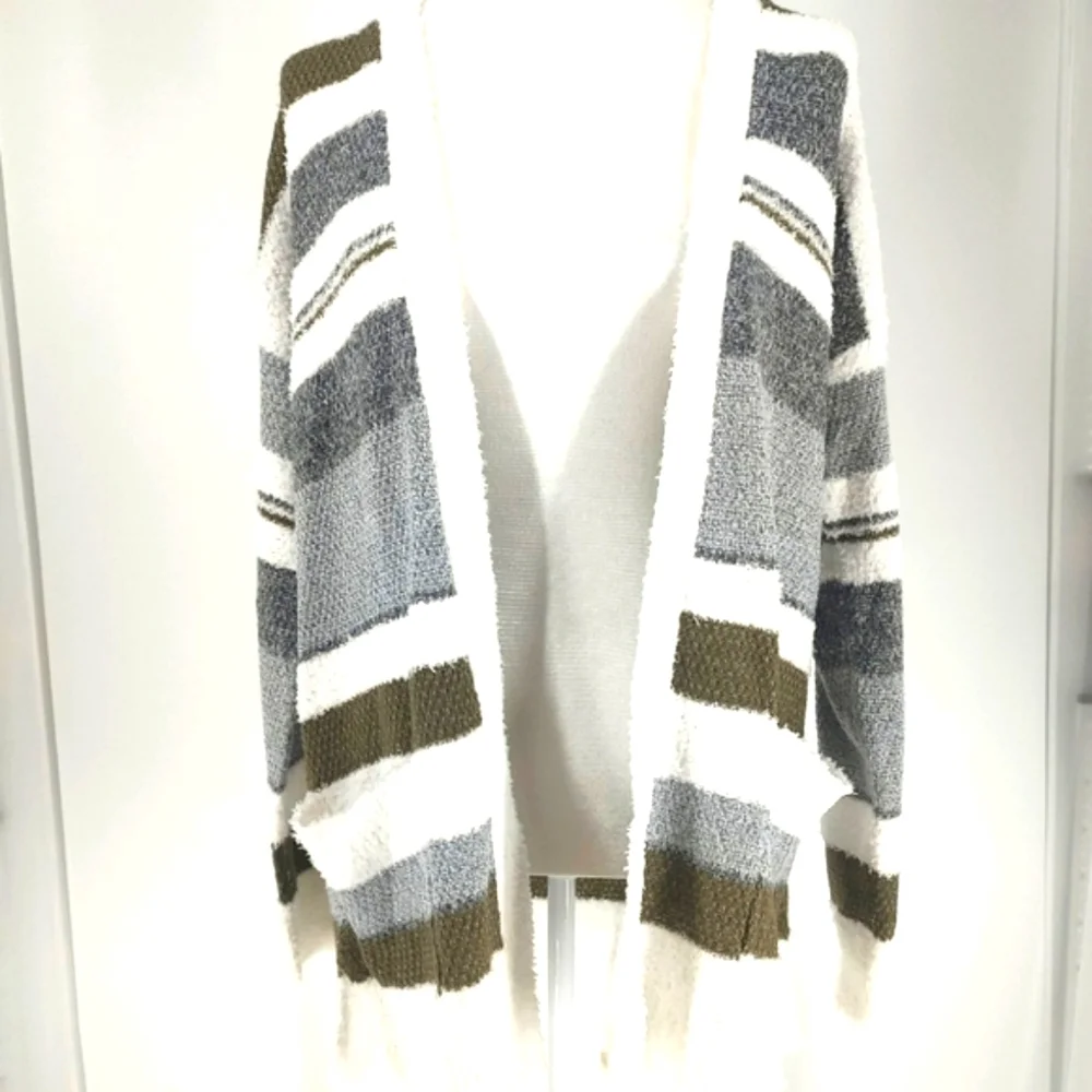 Pink Clover Women's Open Multi Colored Cardigan Size S